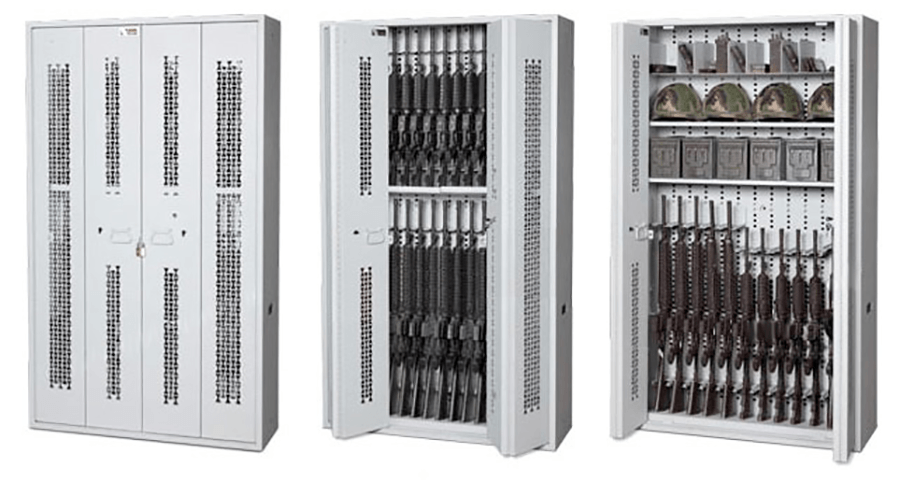 bi-fold weapons racks